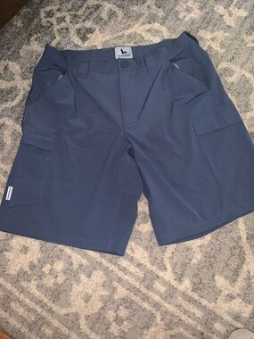 Field & Stream Navy Blue Cargo Shorts with Side Pockets